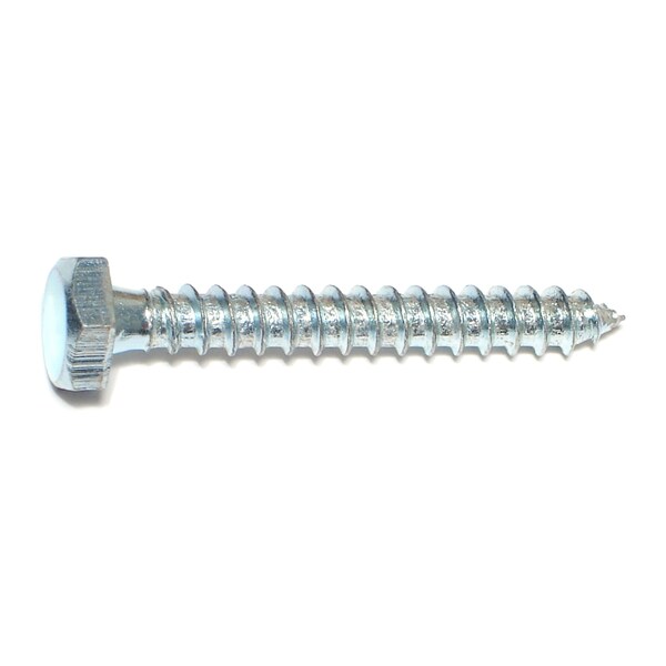 Midwest Fastener Lag Screw, 1/4 in, 2 in, Steel, Zinc Plated Hex Hex Drive, 20 PK 34985 - main